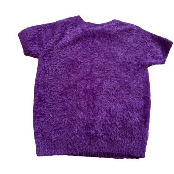 TROLLS World Tour Shirt Lightweight Eyelash Fuzzy Pink Sequin Poppy Top - Picture 2 of 2